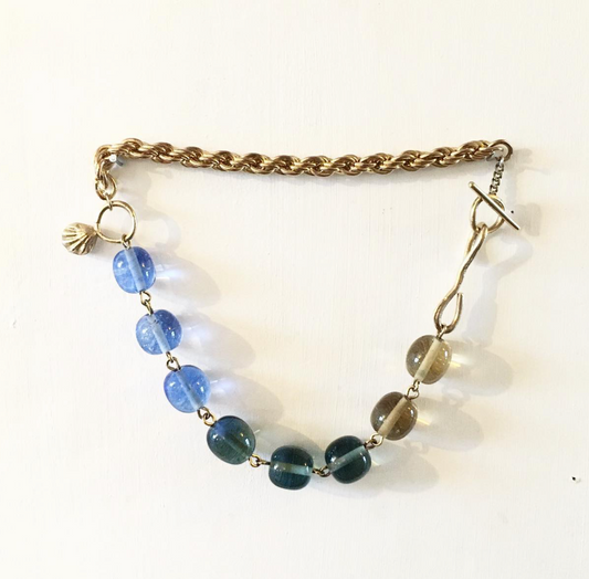 Collier perles de verre