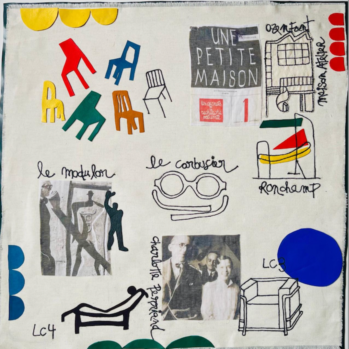 Collages Textiles en cuir