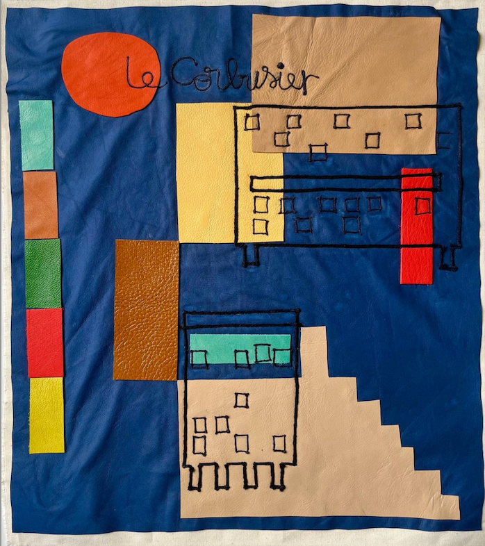 Collages Textiles en cuir