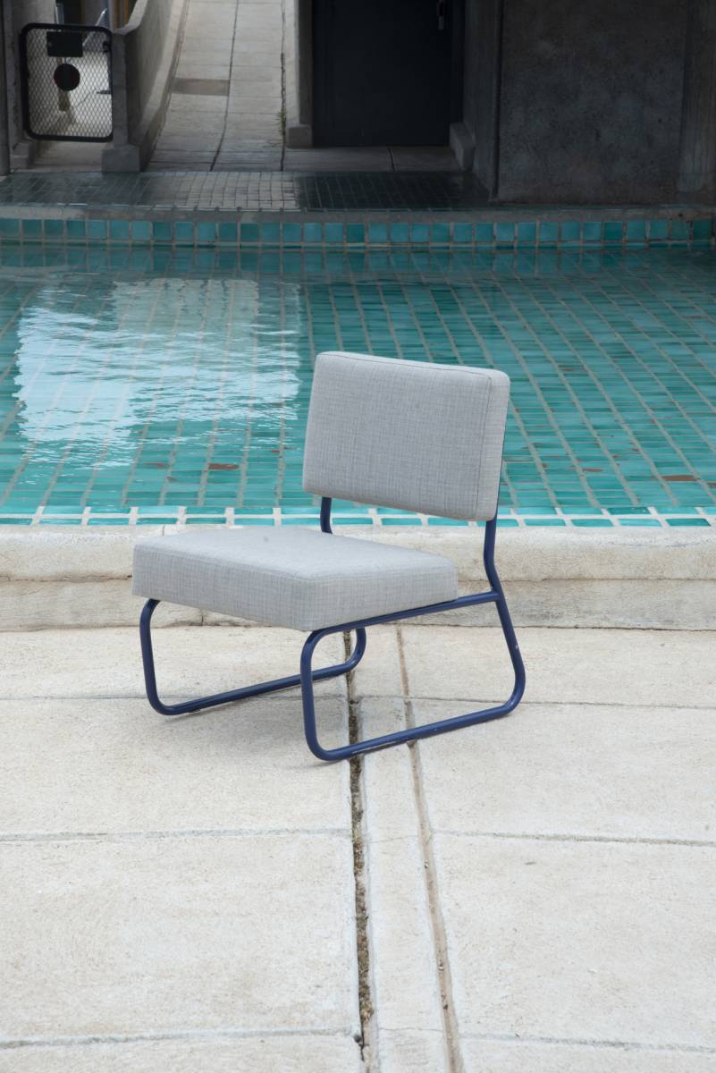 Tubular fireside chair from the 70s