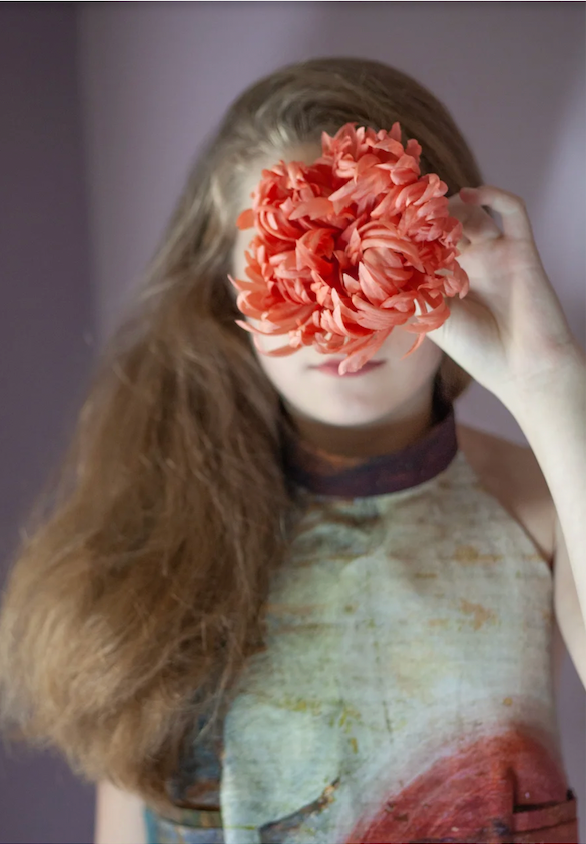 Broche en fleur de soie