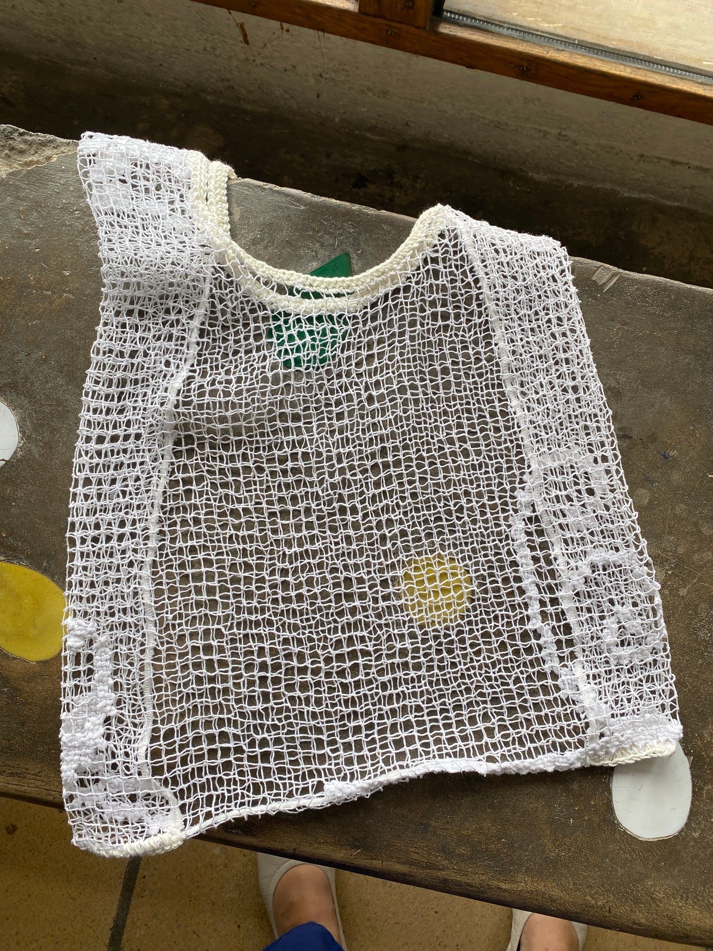 Sac à provisions coton ancien