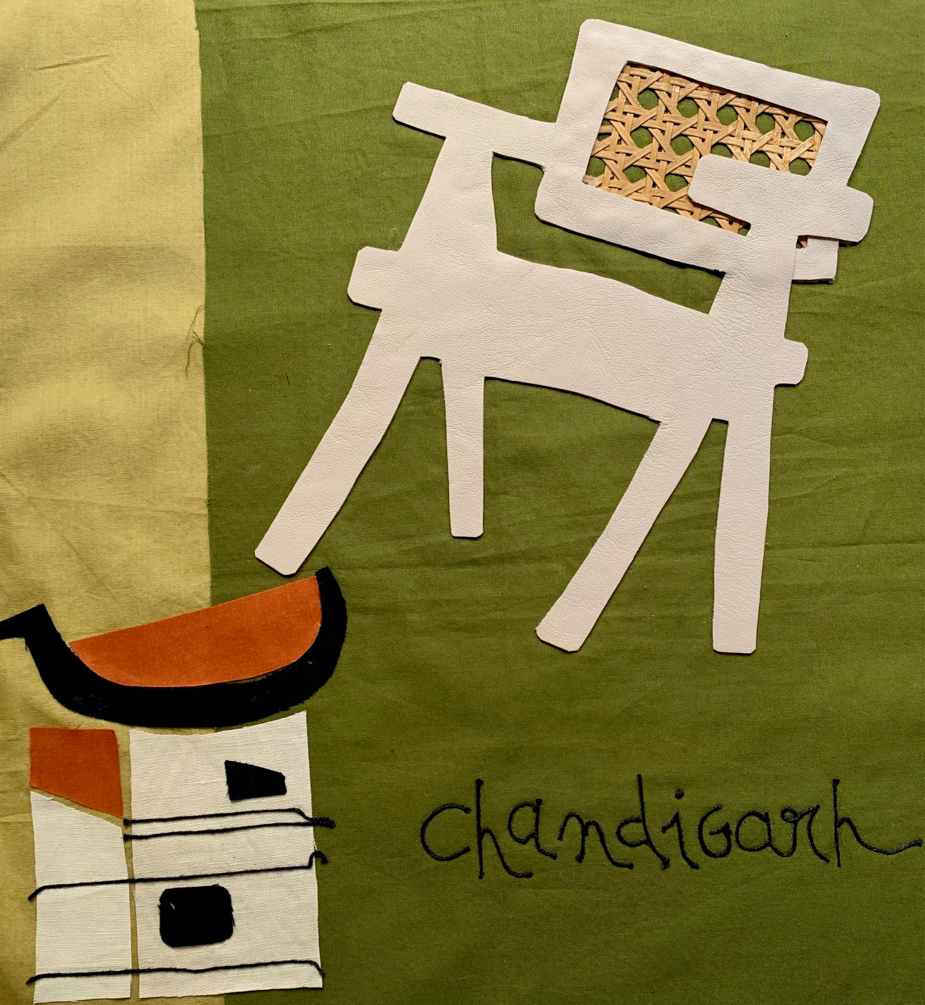 Textile collages