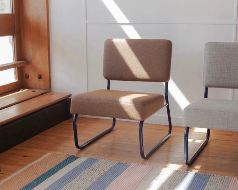 Tubular fireside chair from the 70s