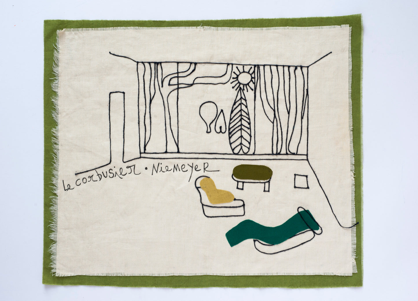 Textile collages
