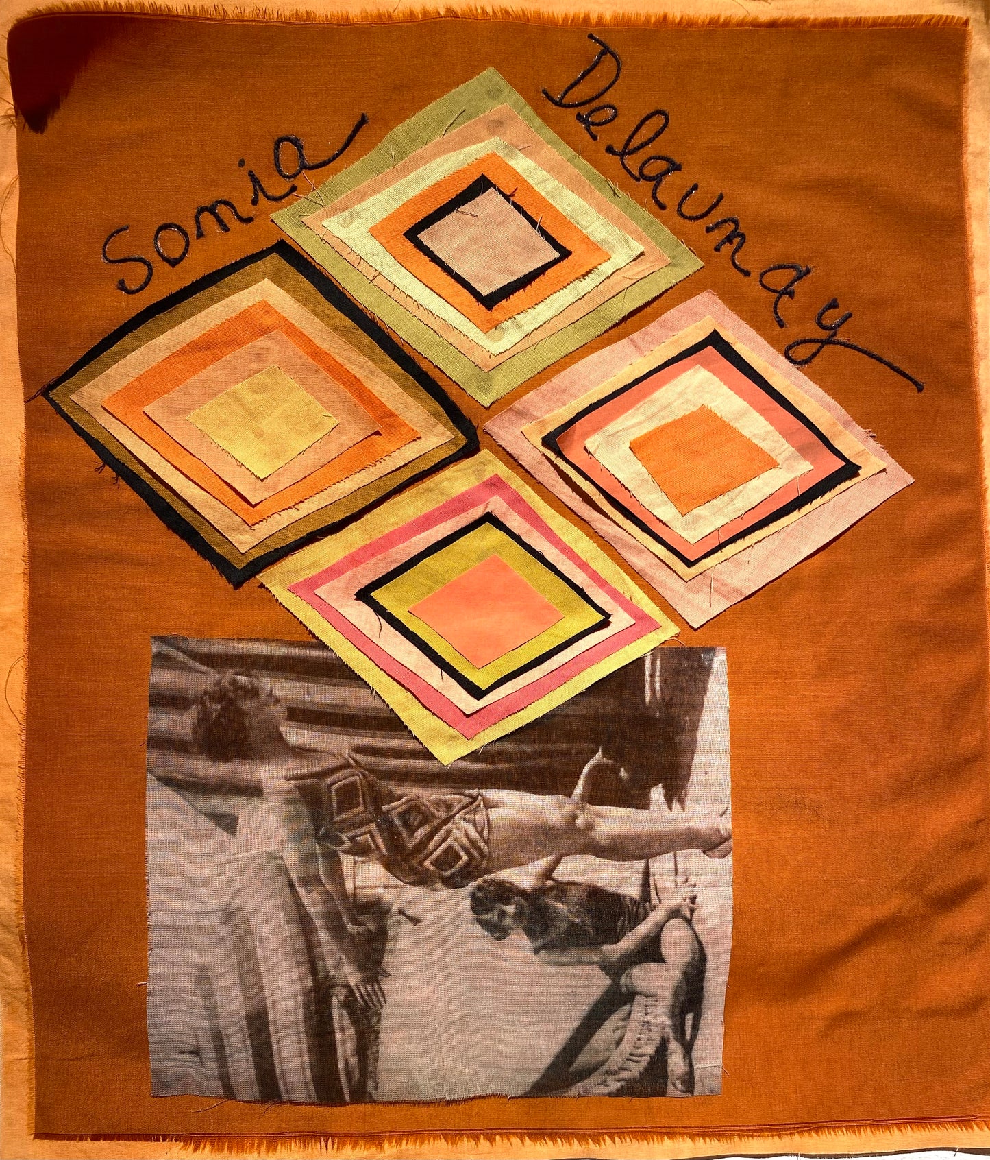 Textile collages