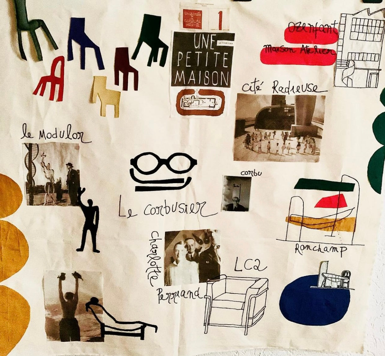 Textile collages