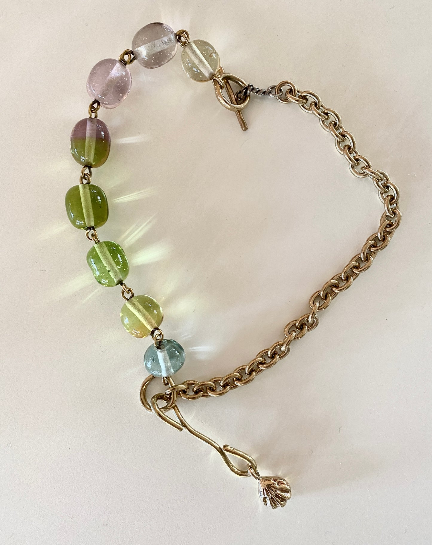 Collier perles de verre