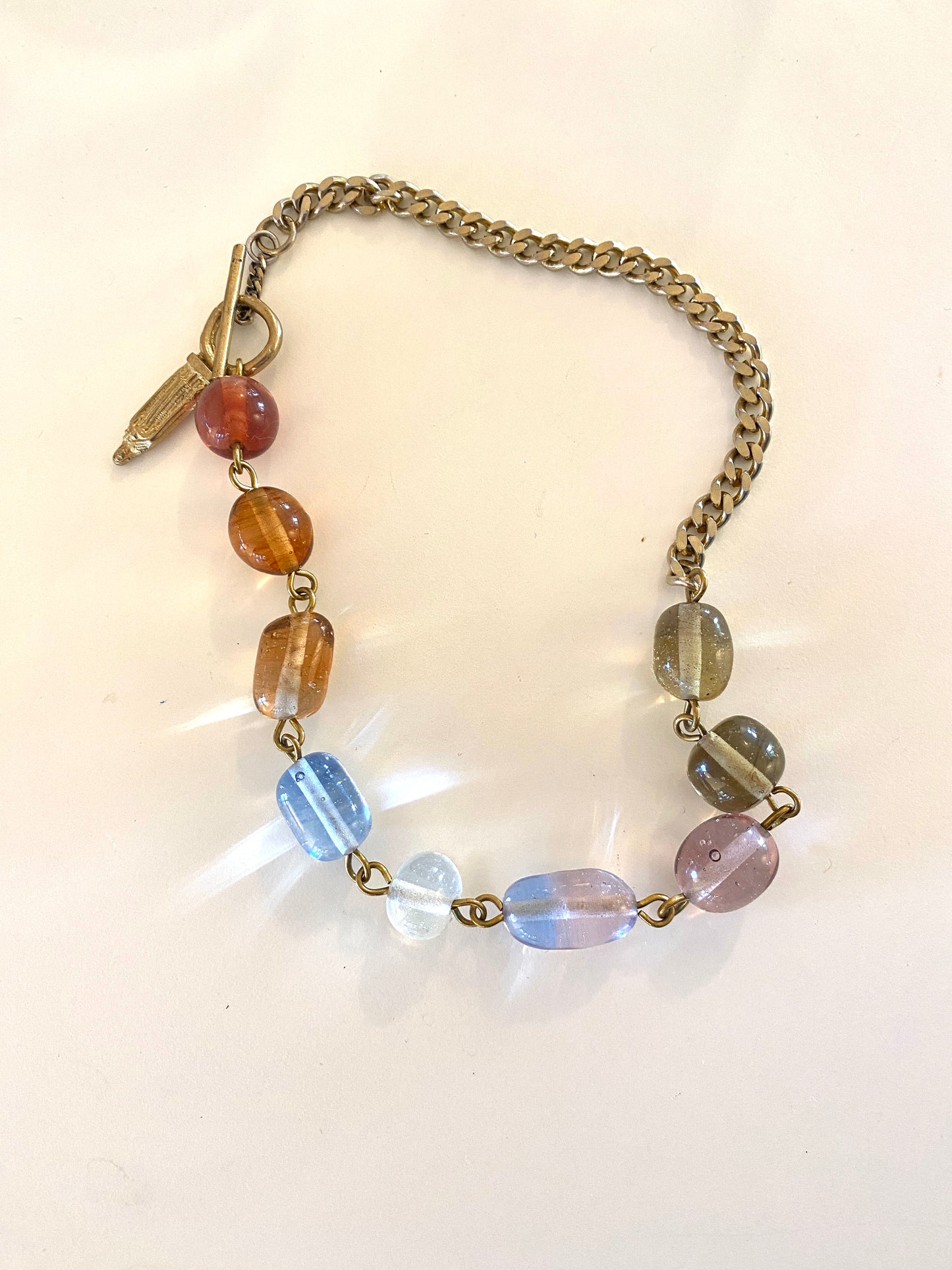 Collier perles de verre