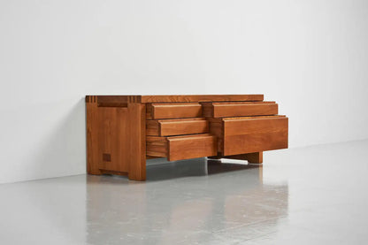 Commode basse R14 à 5 tiroirs