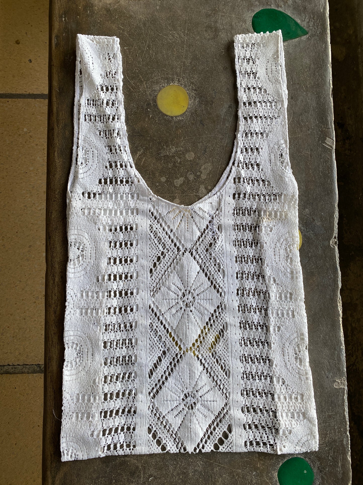 Sac à provisions coton ancien