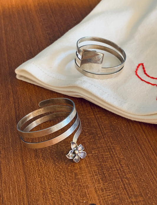 Ronds de serviettes en argent