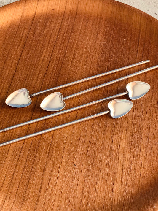 Cuillères en argent Coeur