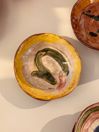 Assiettes creuses terre cuite