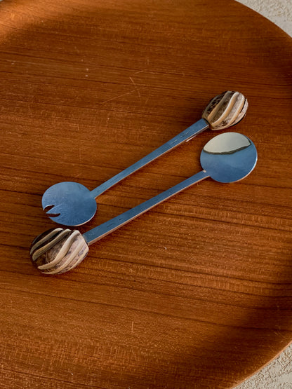 Couverts inox et bois