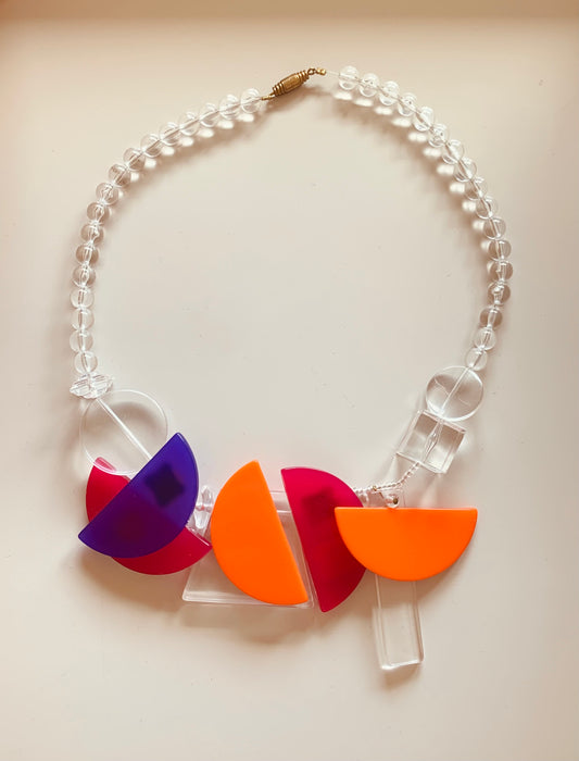 Collier Moderniste Plexiglas