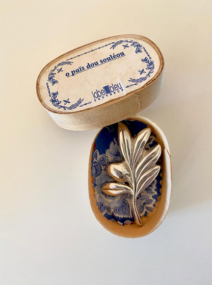 Broche branche d'olivier