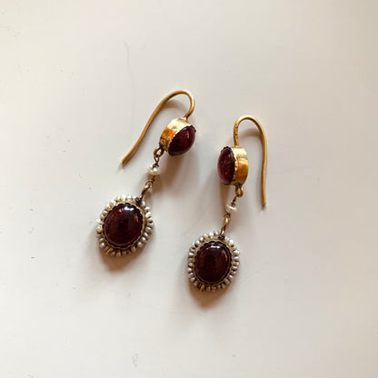 Boucles Dormeuses or et pierres précieuses
