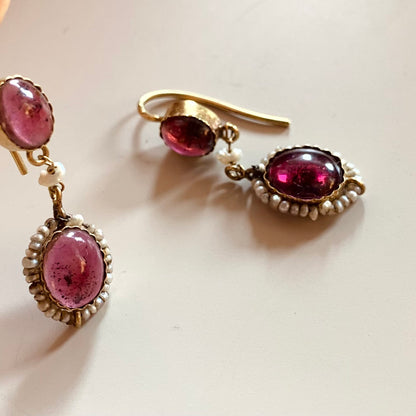 Boucles Dormeuses or et pierres précieuses