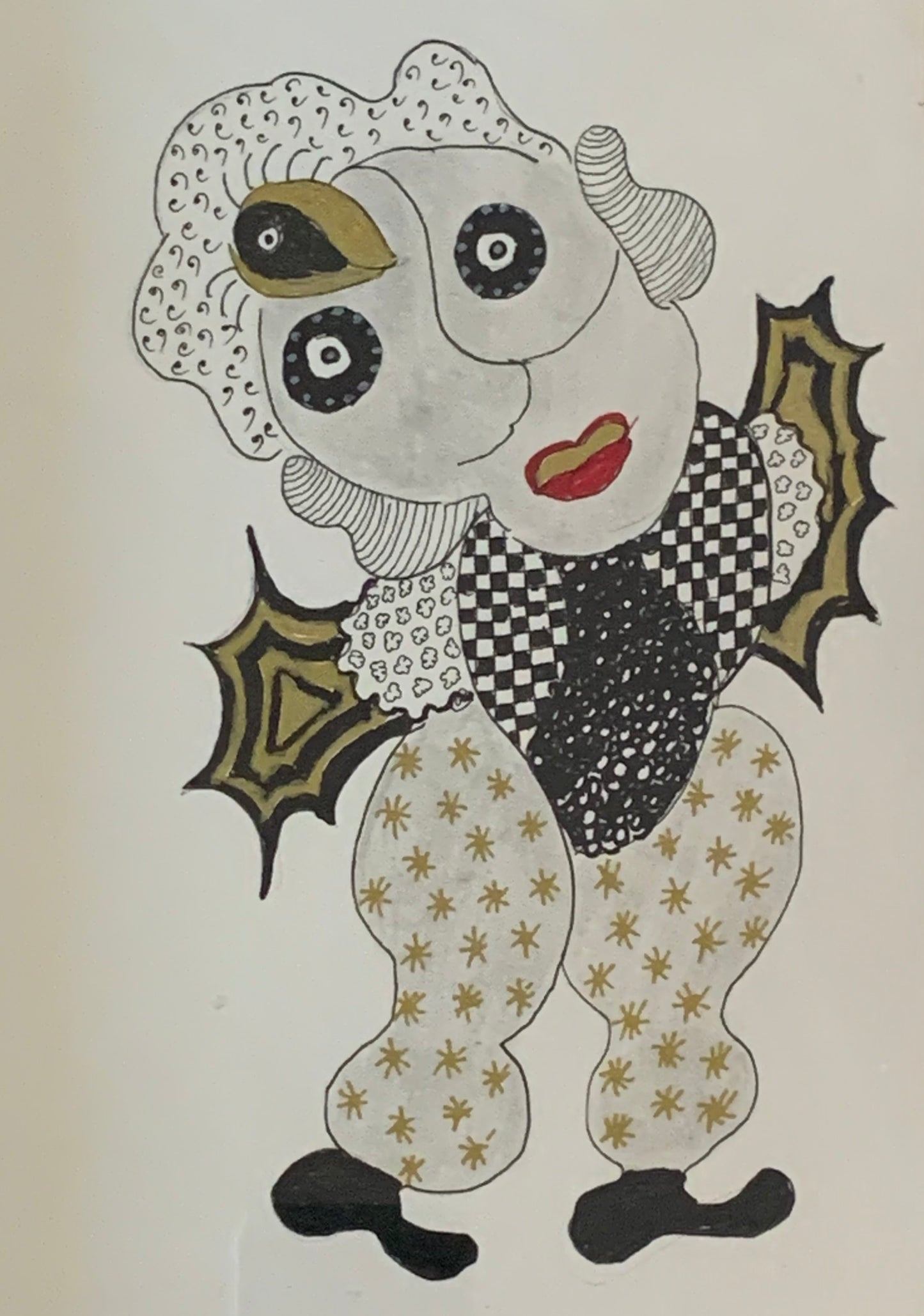 Dessin et collage Les Hurluberlus,