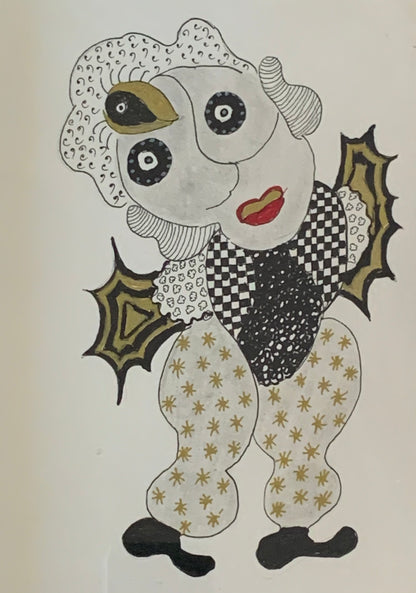 Dessin et collage Les Hurluberlus,