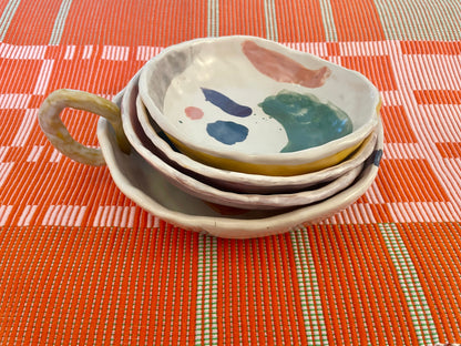 Assiettes creuses terre cuite