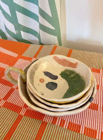 Assiettes creuses terre cuite