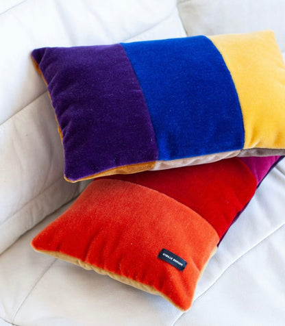 Coussins Velours multicolores