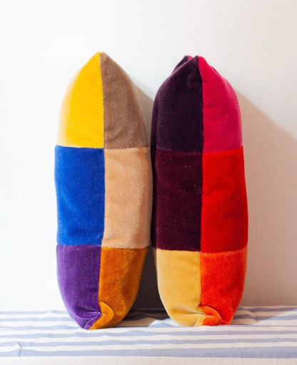 Coussins Velours multicolores