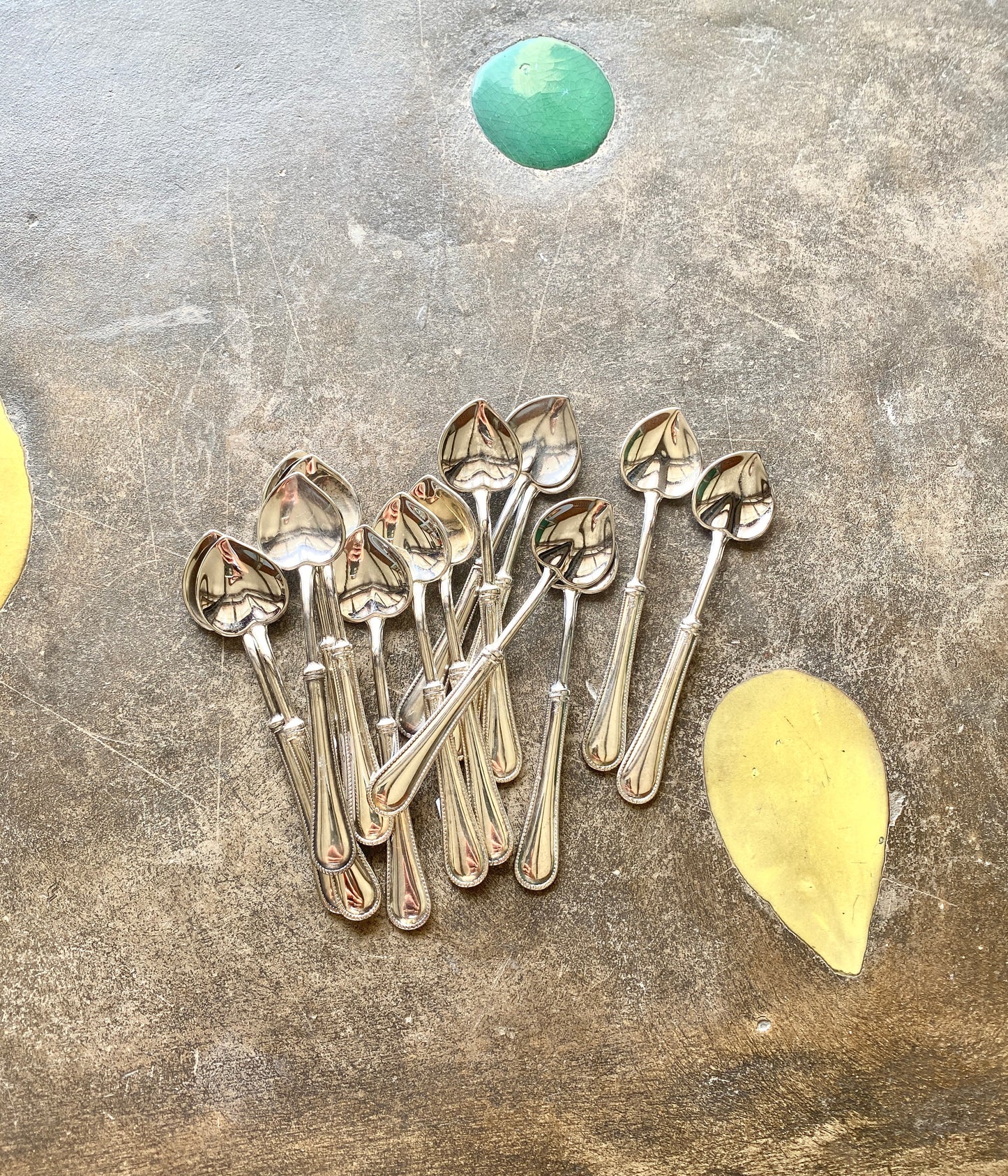 Cuillères en argent Coeur