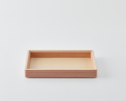 Plateau japonais en bois et papier recylé