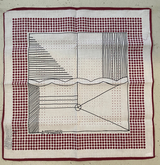Mouchoir serigraphié Le Modulor