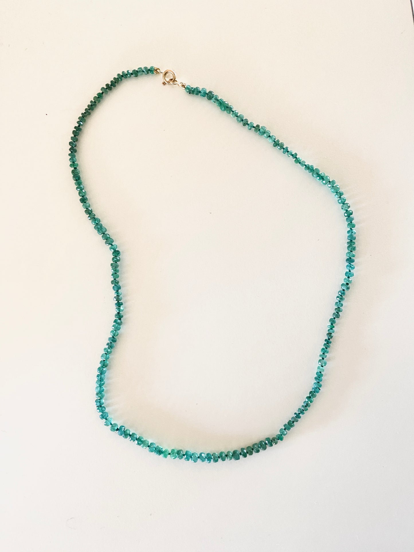 Collier émeraude véritable
