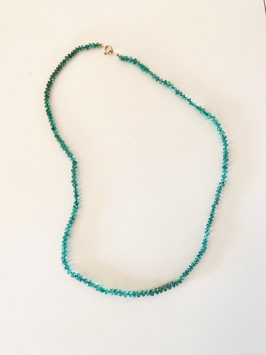 Collier émeraude véritable