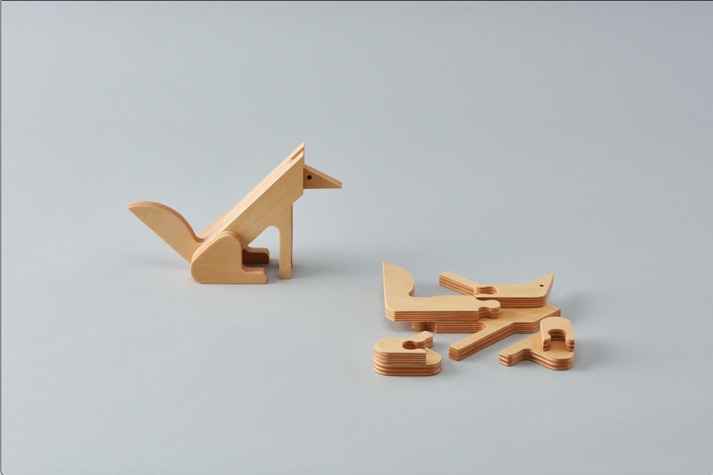 Animaux Puzzle japonais en bois et papier recyclé