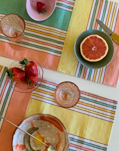 Sets de table upcyclés /Pastels