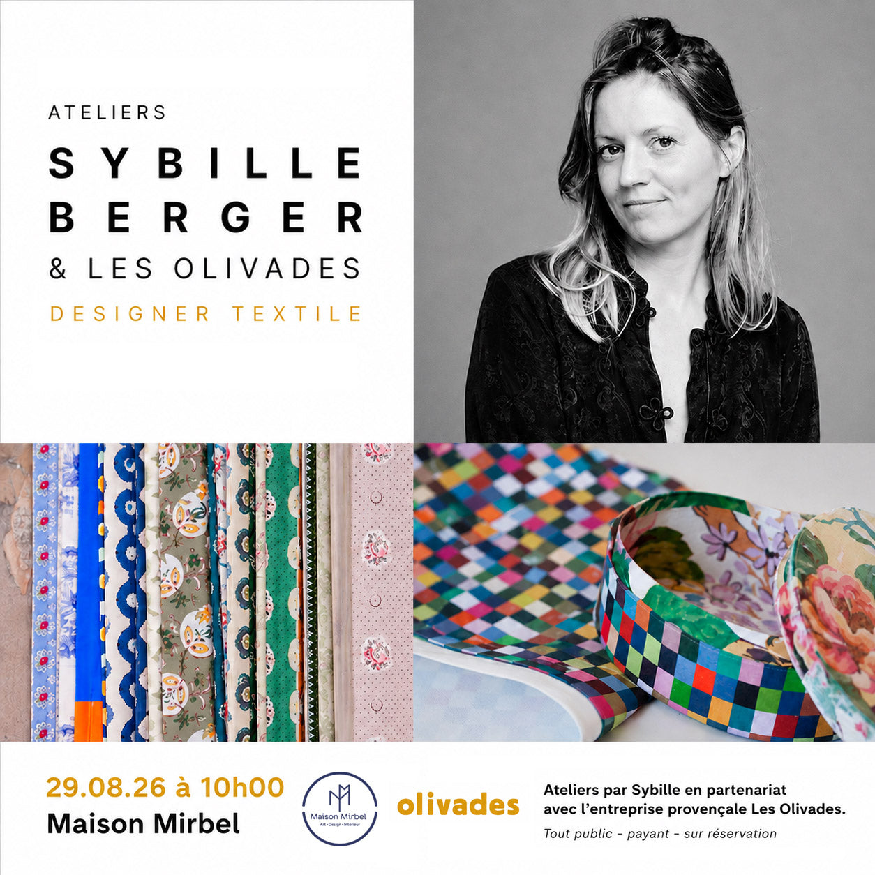 ATELIER TEXTILE SYBILLE BERGER & LES OLIVADES