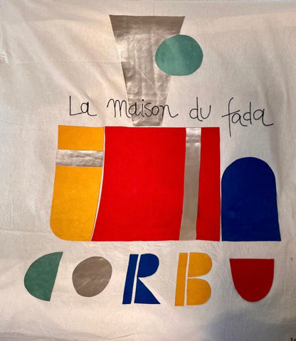 Collages textiles Le Corbusier