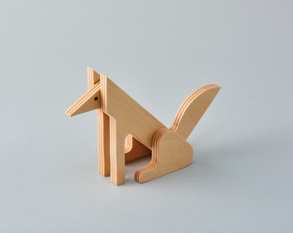 Animaux Puzzle japonais en bois et papier recyclé