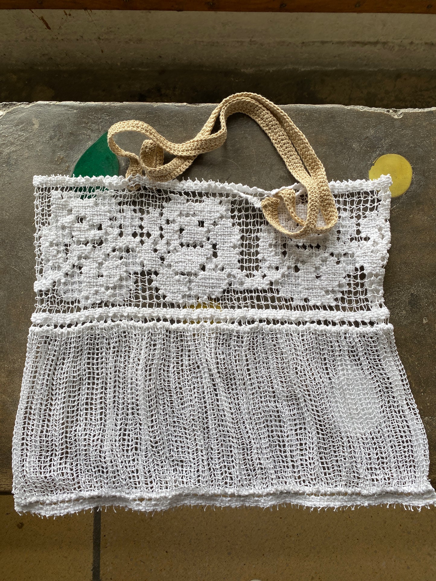 Sac à provisions coton ancien