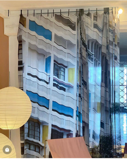 Voilage 100% soie Unité d'Habitation